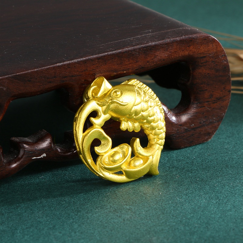 Kalung Liontin Emas Asli Kadar 375Gaya Korea Untuk Pria Dan Wanita