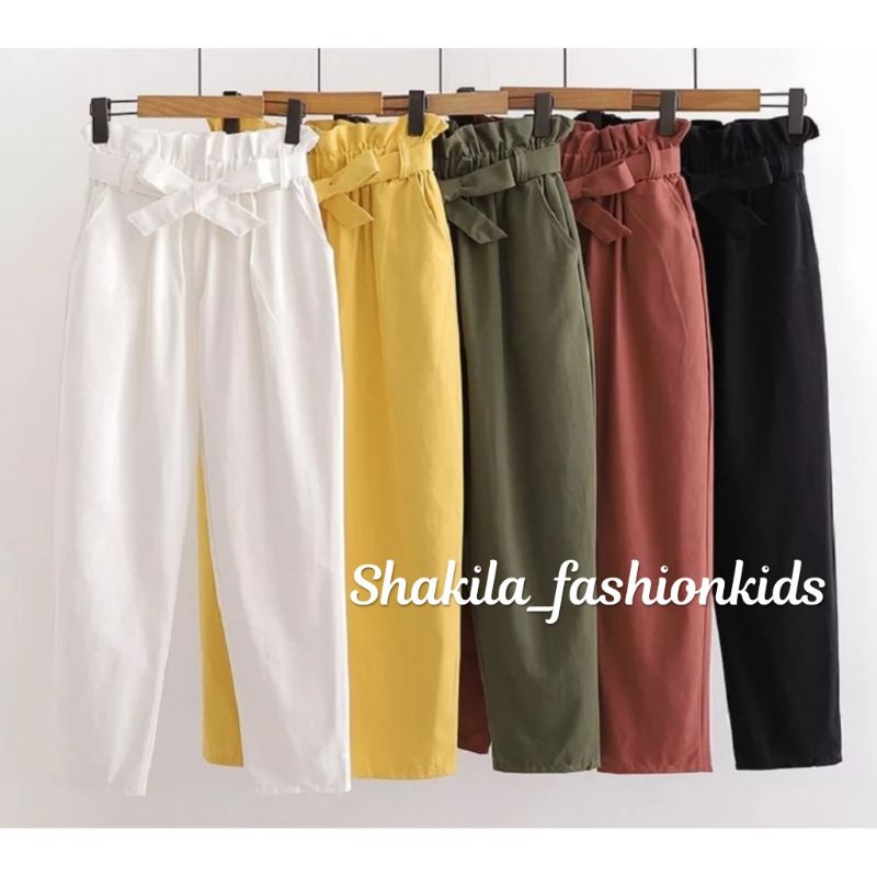 KULOT ANAK LINEN PANTS HIGH WAISH/CELANA ANAK PEREMPUAN/KULOT ANAK PEREMPUAN/CELANA PANJANG ANAK PEREMPUAN