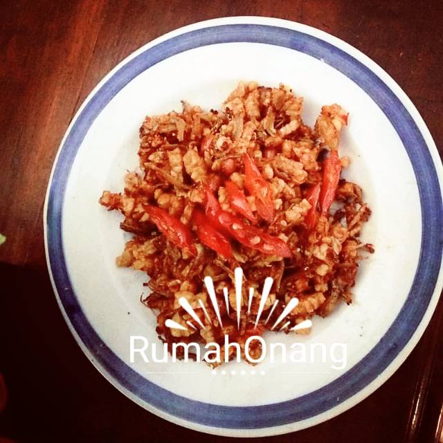 

Tempe orek teri kacang rumah onang