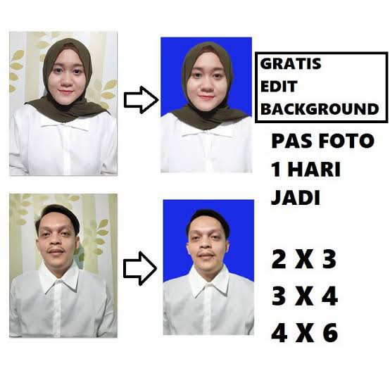 

Paket Cetak Pas Foto Ukuran 2x3 3x4 4x6