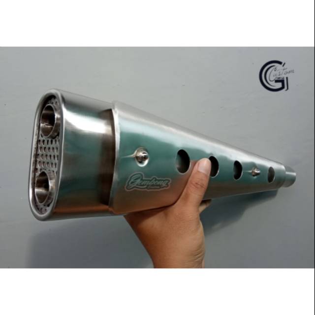 Knalpot custom Japstyle chopper Sclamber tracker w175 Scorpio dll