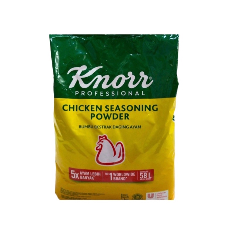 

Knorr Chicken Seasoning Powder Rasa Ayam 1kg /Bumbu Exstrak Daging Ayam