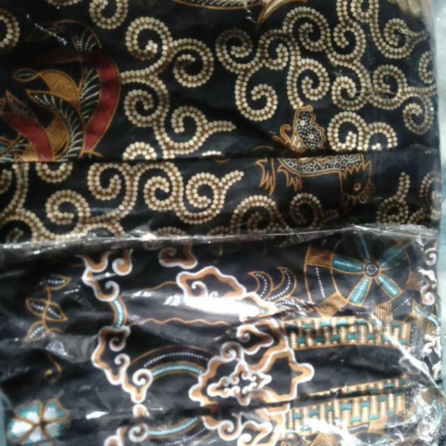 Grosir Batik Hrb026 Kenongo Kemeja Tosca Pendek Pekalongan Padi M L Xl Sogan Prin Halus Kemeja Batik