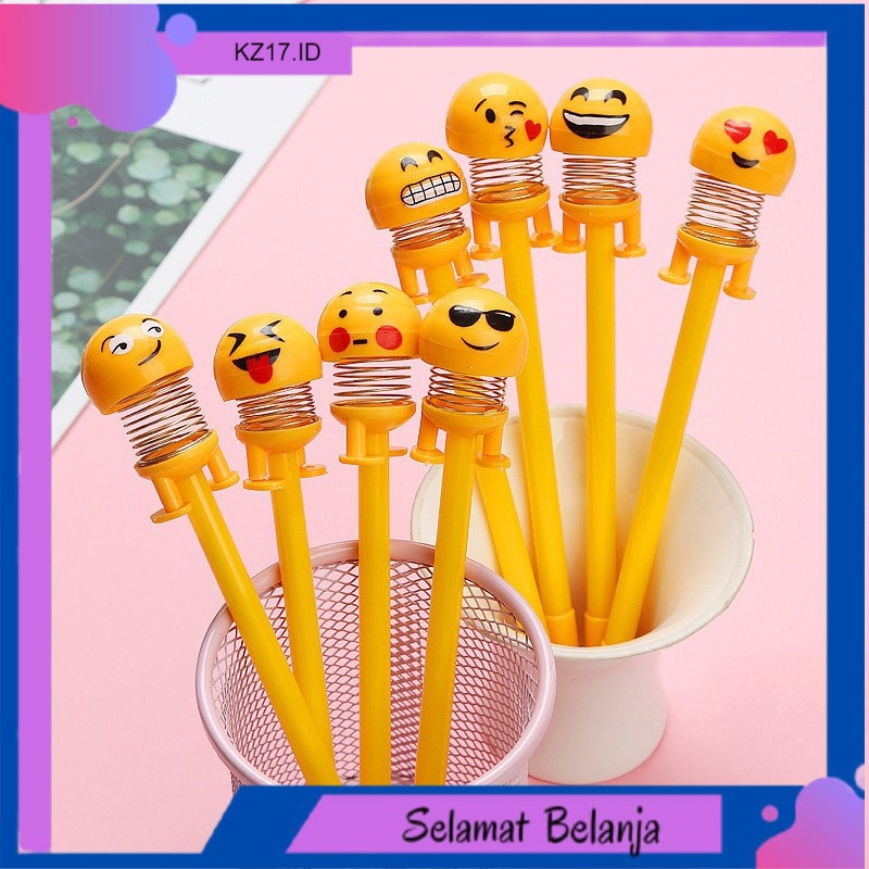 

Pulpen Bolpoint Model Emoji Spring Doll Emoticon