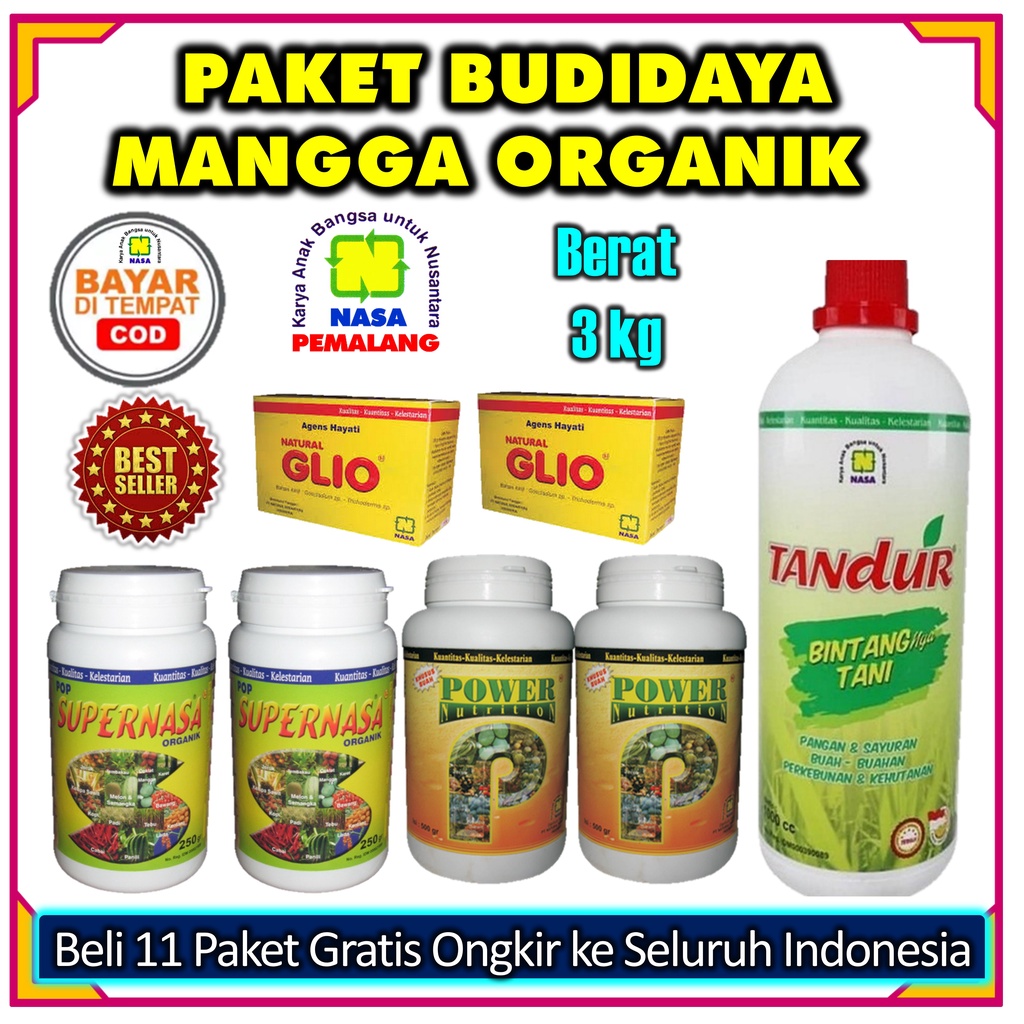 PUPUK MANGGA ORGANIK NASA BINTANG TANI TANDUR SUPERNASA POWER NUTRITION GLIO ORIGINAL PRODUK NASA PE