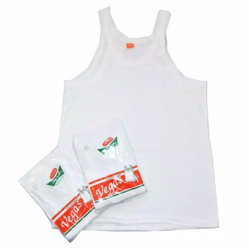 Kaos Singlet Pria Ecer Kaos Dalam Putih Laki Laki Cowok Dewasa Ukuran M L XL Singlet Vegas / VEGASA Harga Grosir Termurah - Kaos Dalam Kaus Kutang Pria Singlet Cowok Dewasa Remaja