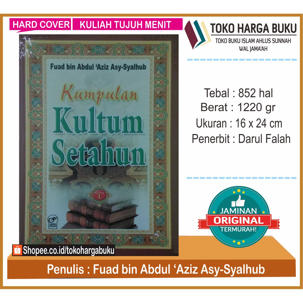 Foto Kumpulan Kultum Setahun Jilid 1 - Penerbit Darul Falah