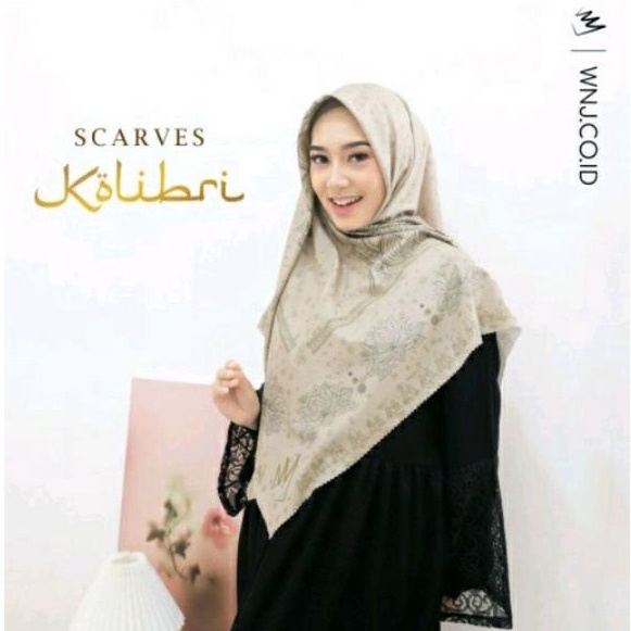 Scarves Kolibri By Wanoja - Hijab Voal Motif Cantik Mewah