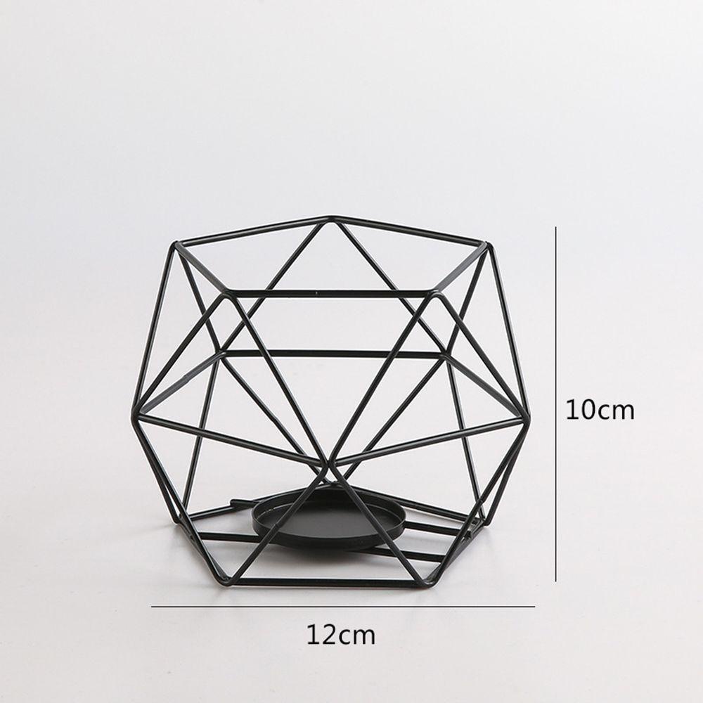 Solighter Candlestick Kreatif Berongga Keluar Logam Tempat Lilin