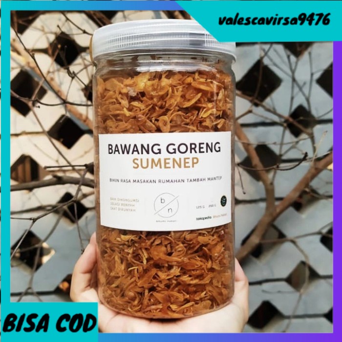 

⭐BISA COD⭐ Bawang Goreng Sumenep 250gr - Bhumi Nabati