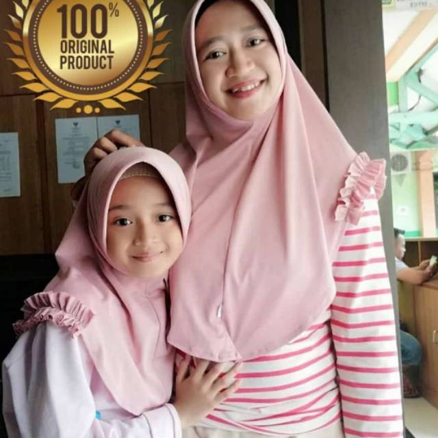 Jilbab couple ibu dan anak / bergo couple lalita