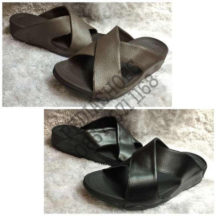 Unik (Garansi Termurah) Sandal Selop Pria Fitflop Xosa / Xossa Men Original Promo