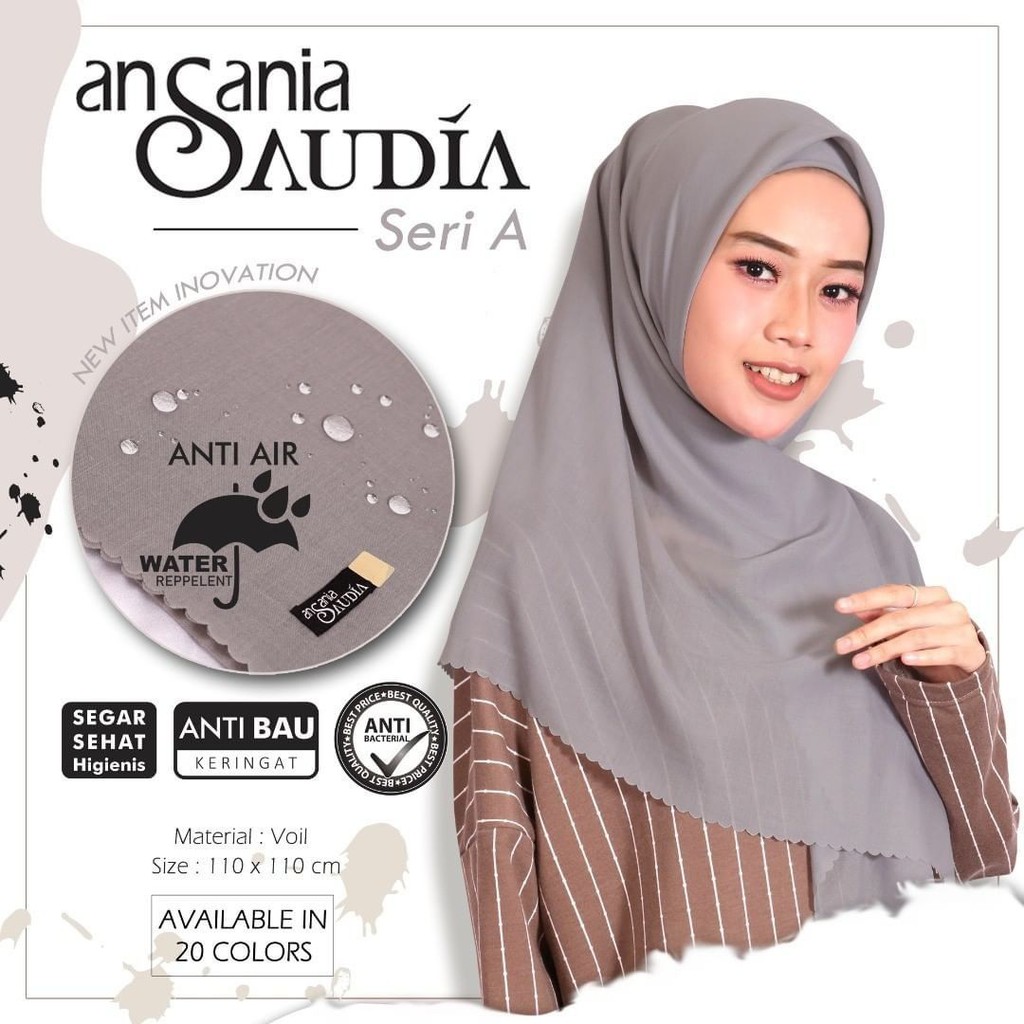 KERUDUNG SEGI EMPAT LASERCUT ANTI AIR DAN ANTI BAKTERI ANSANIA SAUDIA SONIC Hijab Segiempat lasercut