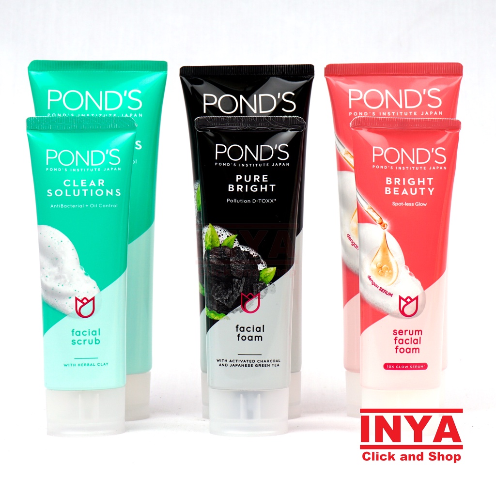 PONDS BRIGHT BEAUTY SERUM FACIAL FOAM 50gr - Sabun Wajah