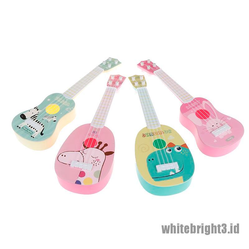 {white3} Funny ukulele musical instrument kids guitar montessori toys education