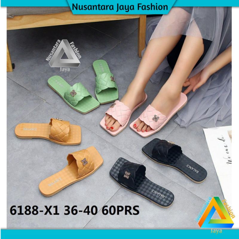 Sandal Wanita [ 6188-X1 ] Sandal Balance Wanita / Sandal Wanita Jelly