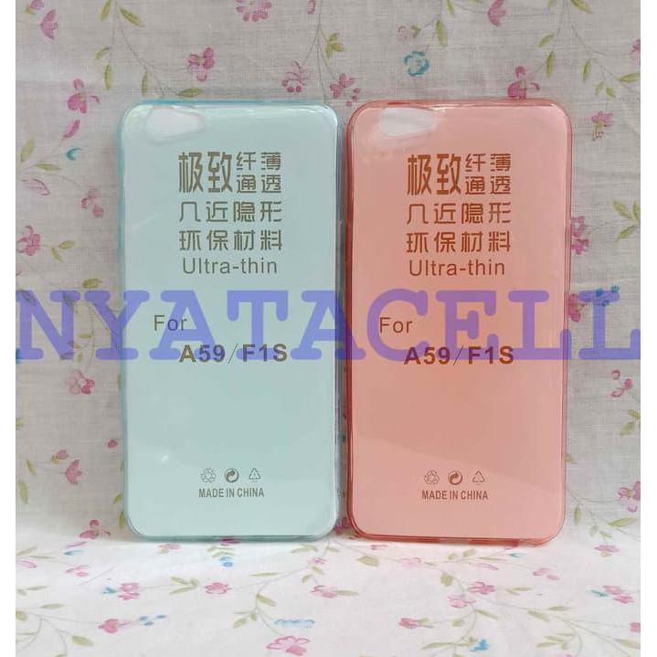 NEW CASE ULTRATHIN OPPO F1S / A59 F1 S /ULTRA THIN/SOFTCASE/SILIKON/JELLY - BENING MILENIA
