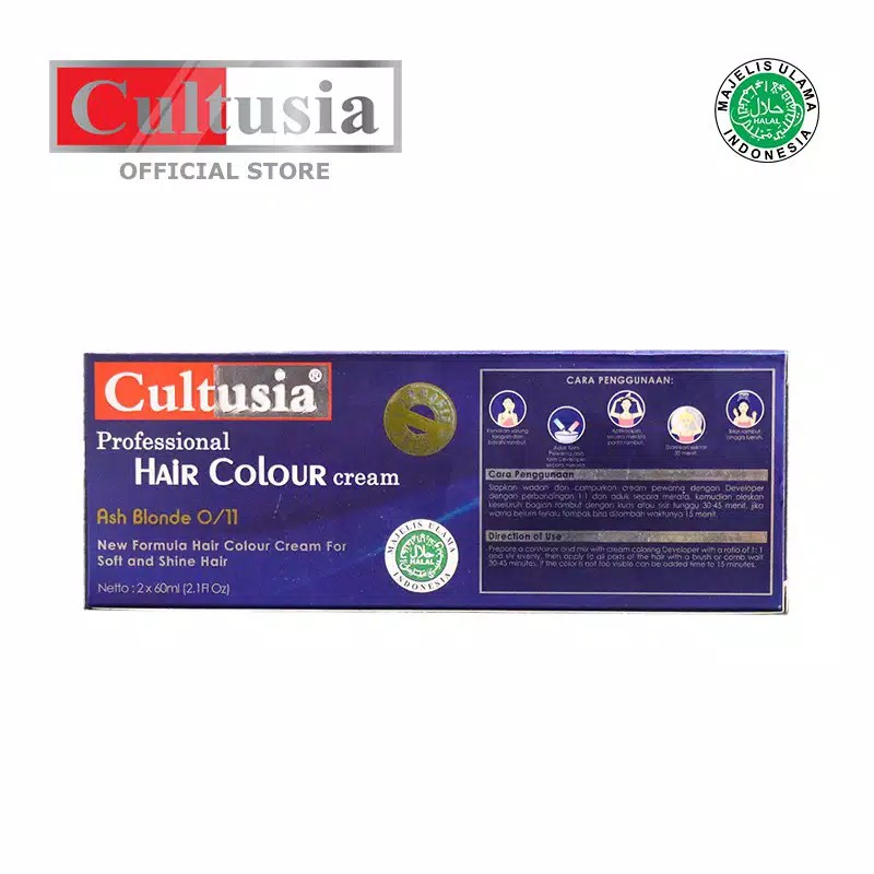 Cultusia Hair Color Ash Blonde 0/11 60 ML+CONDISIONER