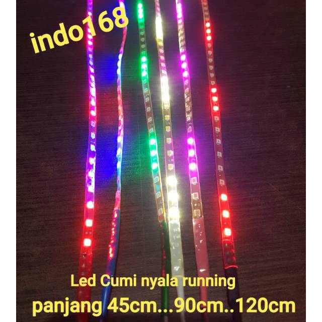 (INDO 168)Led Cumi 24 Volt Nyala running RGB panjang 45 cm