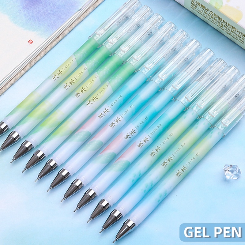 M&amp;G INS Style Cute Girl Gel Pen 0.5mm Black Ink Signature Pen