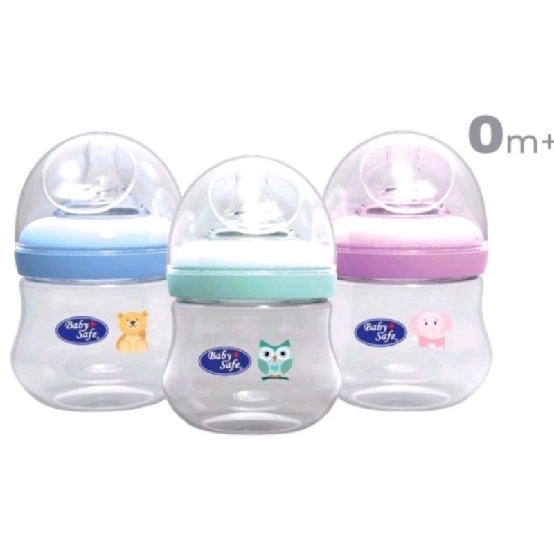 Babysafe WNS01 Wide Neck Bottle 0+M  Set 125ml 3pcs/Botol susu set