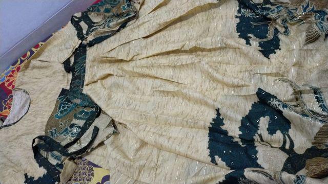 Zola_batik Batik Couple Gamis Semi Sutra High Quality 2842