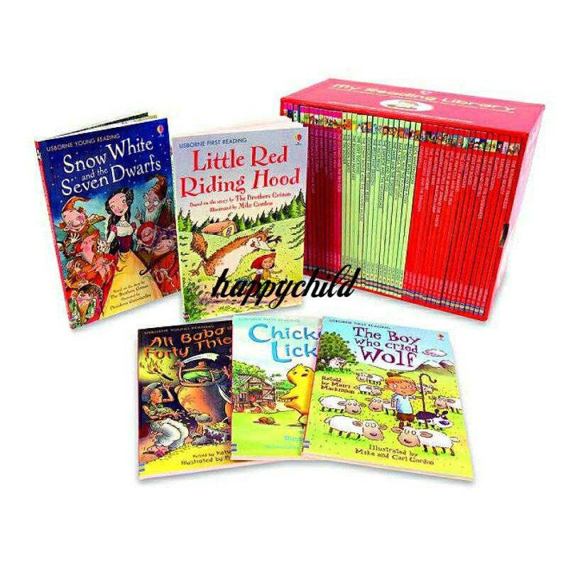 usborne my reading library serie 2/50books/buku import/happychild