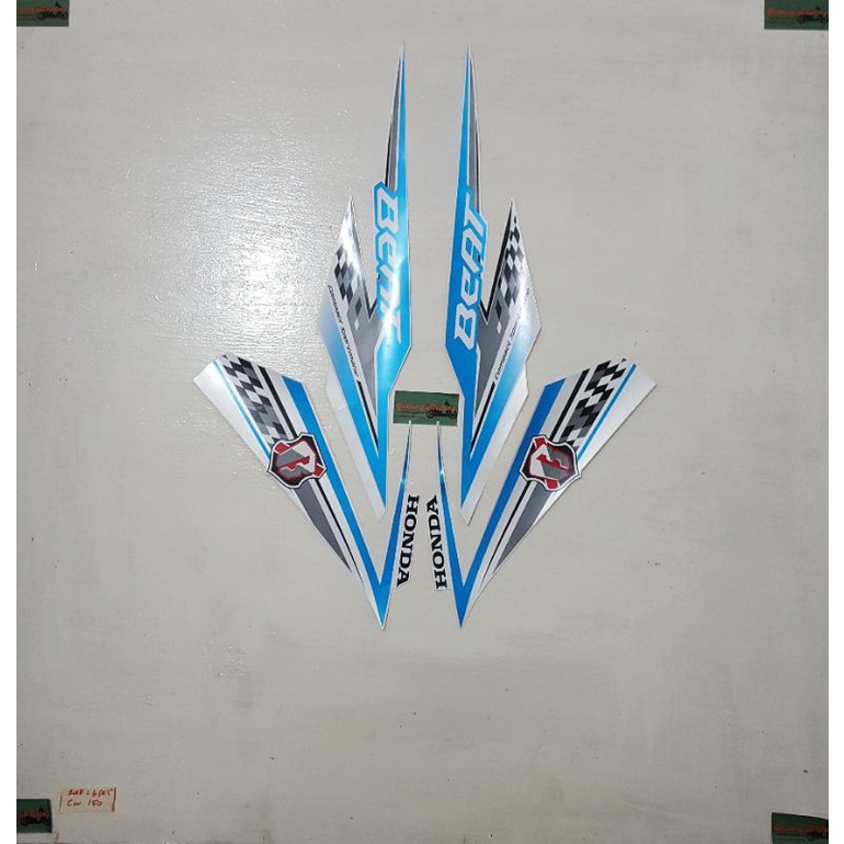 Striping honda Beat eSP CW 2018 Putih original 1000% NOS
