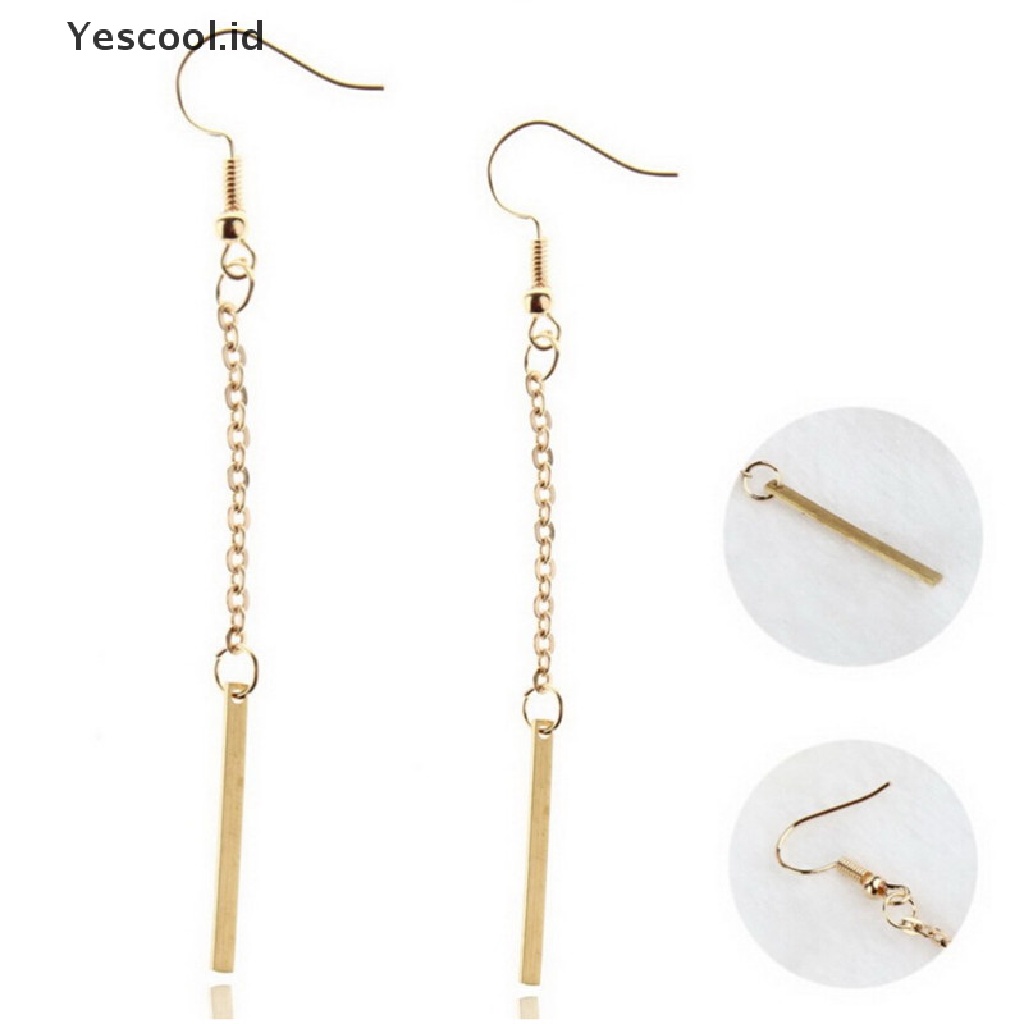 Anting Panjang Menjuntai Bahan Alloy Untuk Wanita