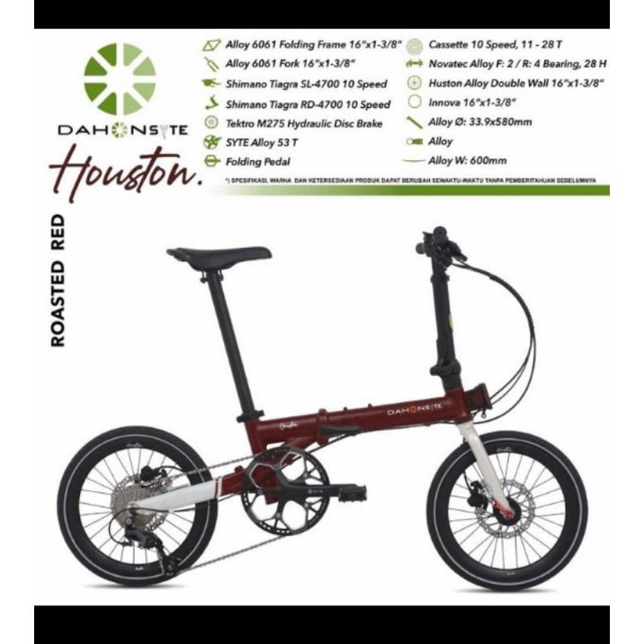 Folding Bike - Sepeda Lipat Dahon Syte Houston 20"