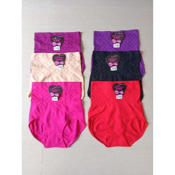 6 Pcs ( 1/2 Ls )CELANA DALAM WANITA/ CD WANITA RAJUT TINGGI MEREK ANMEIJIAO