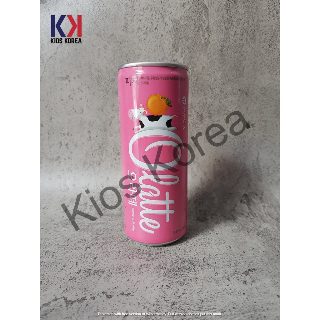 

Olatte Peach HALAL MUI Minuman Korea 240ml Korean Drink BEST SELLER