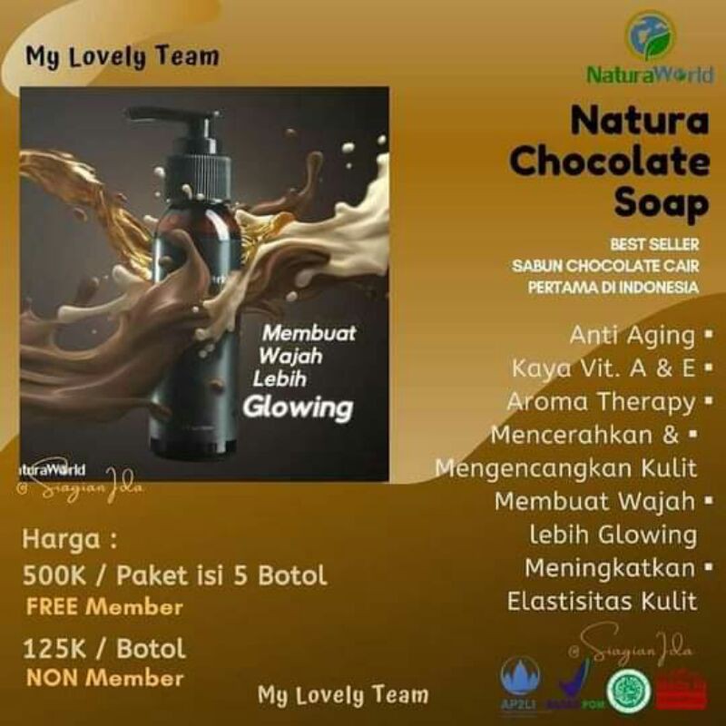 

Natura chocolate soap