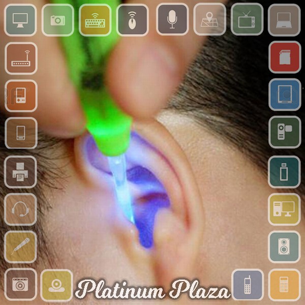 LED Flashlight Earpick Clean / Pembersih Telinga - Multi-Color`60UB8T-