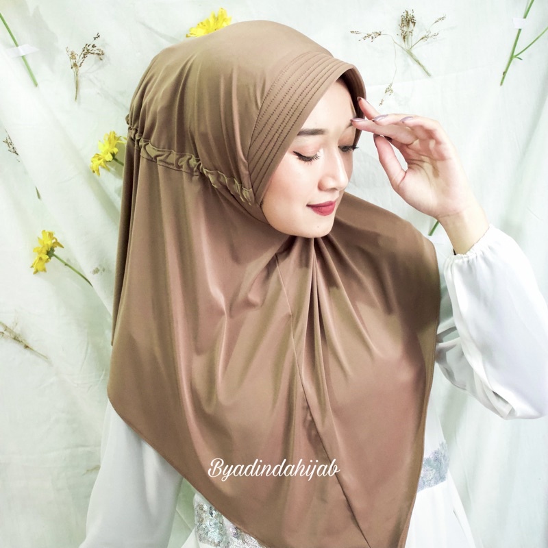 𝐁𝐘 𝐀𝐃𝐈𝐍𝐃𝐀 JILBAB SERUT POLOS JOKOWI HIJAB SERUT ADIBA Hijab instant