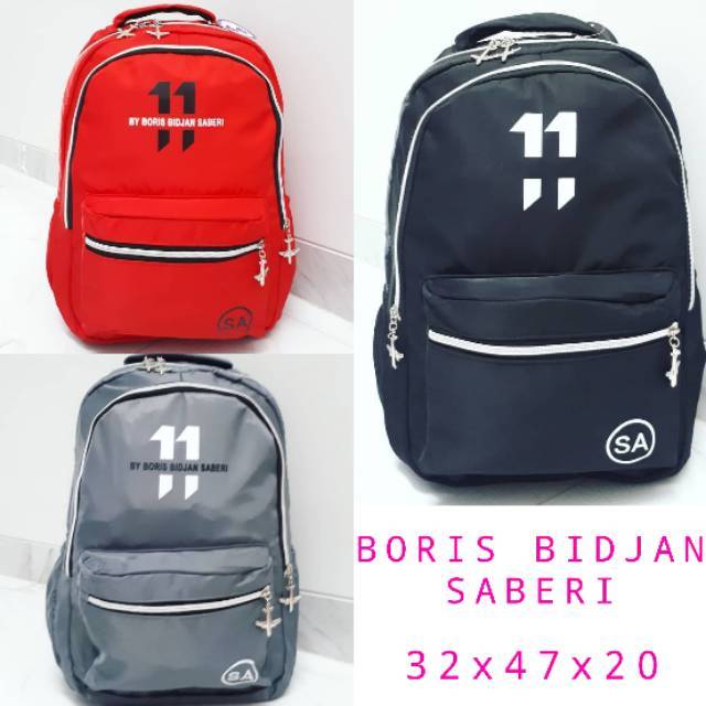 TAS RANSEL PRIA WANITA REMAJA SEKOLAH KULIAH BORIS BIDJAN SABERI LAPTOP JAS HUJAN RANSEL PAKAIAN