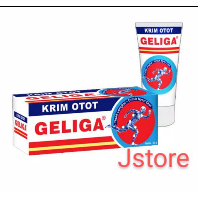 CREAM KRIM OTOT GELIGA Pegal, nyeri 30 gr 60 gr