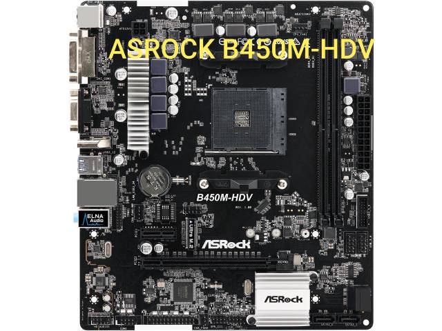 Matherboard Amd ASROCK B450M-HDV Socket Am4 Ddr4