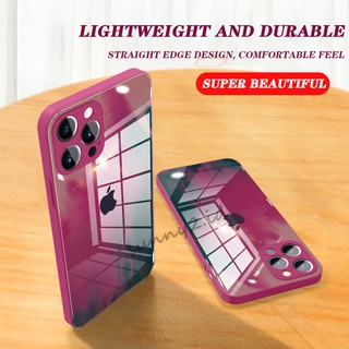 Casing Official Watercolor Glass Case Hard Case For iPhone 11 Pro Max