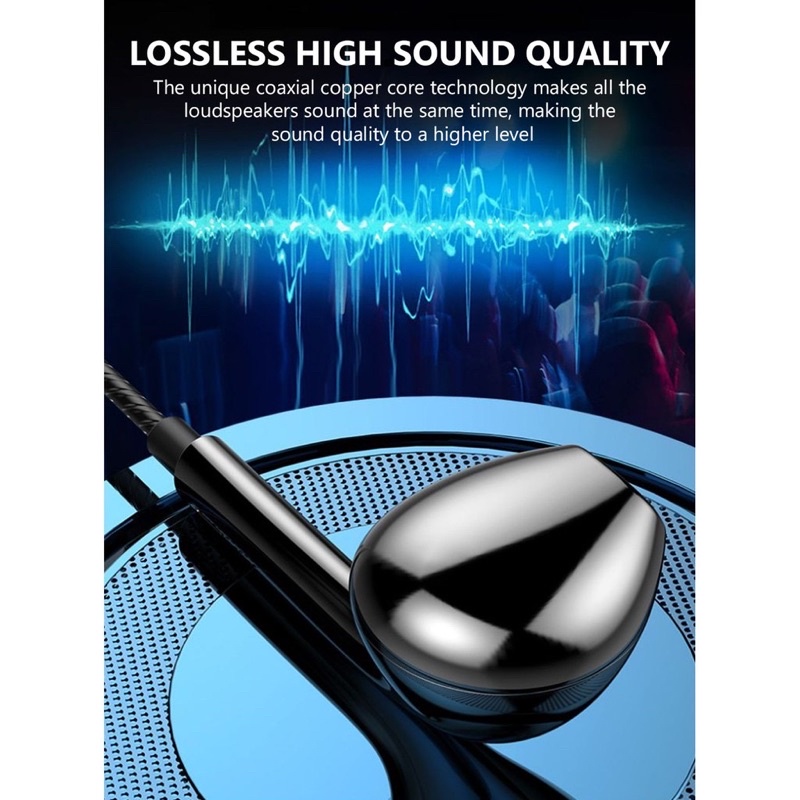 headset original copotan r15Pro black only oppo super bass audio