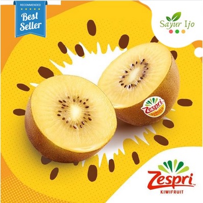 

Kiwi Gold Zespri Isi 2 Pcs / Pack Fresh Sungold Buah Import Manis Segar