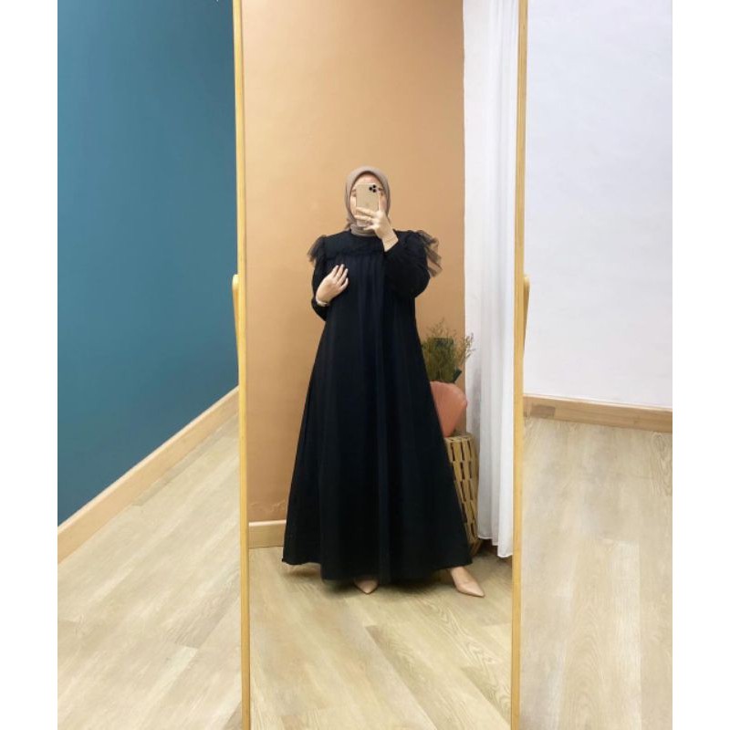 Shabrina Tile Dress/Dress Tile Ld 110 Free Masker/Dress Tile Kondangan/Dress Tile Payet Seragaman