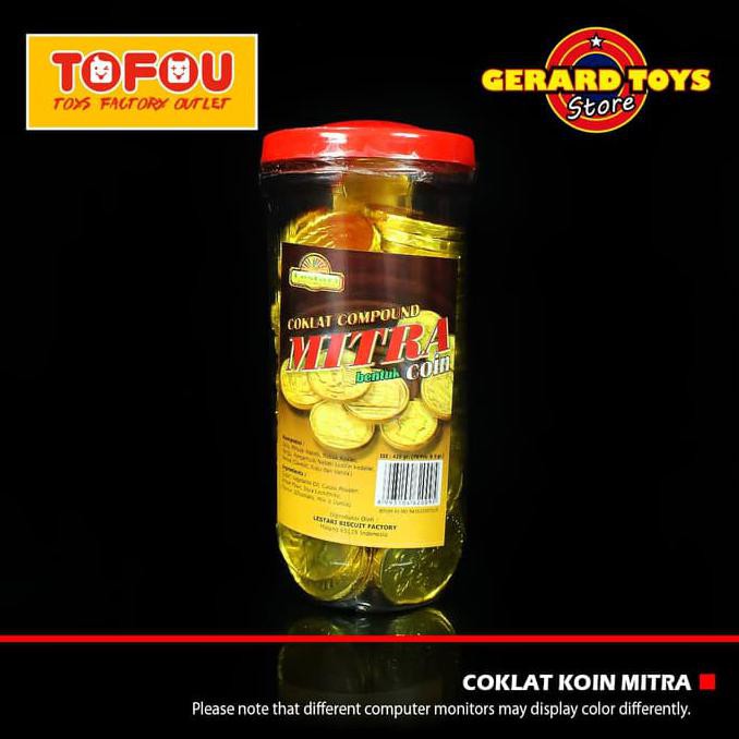 

A47Mklx Permen Cokelat Compound Koin Mitra Toples Isi 70Pcs