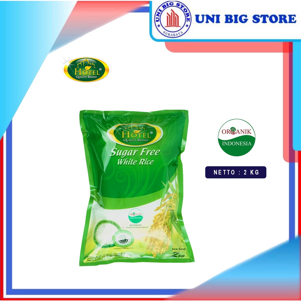 

HOTEL Beras HOTEL Putih White Rice Organic Sugar Free 2 kg Diabet
