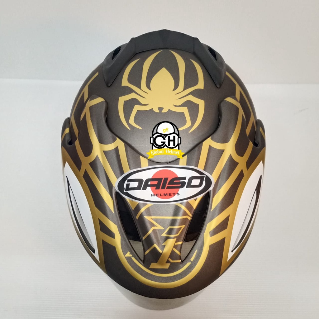 HELM HALF FACE MOTIF SPIDERMAN GUNMATE HALF FACE MURAH SNI SATU KACA