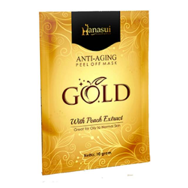 Hanasui Naturgo Gold Peel Off Mask 10gr (10 sachet)