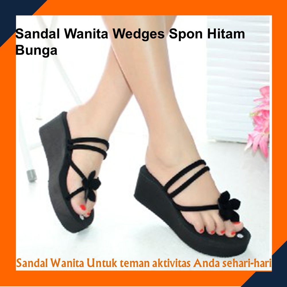 Sandal Wedges Wanita SW SPONS S3 Sandal Wedges Spon Wanita Sandal Wedges Wanita Fashion Terbaru