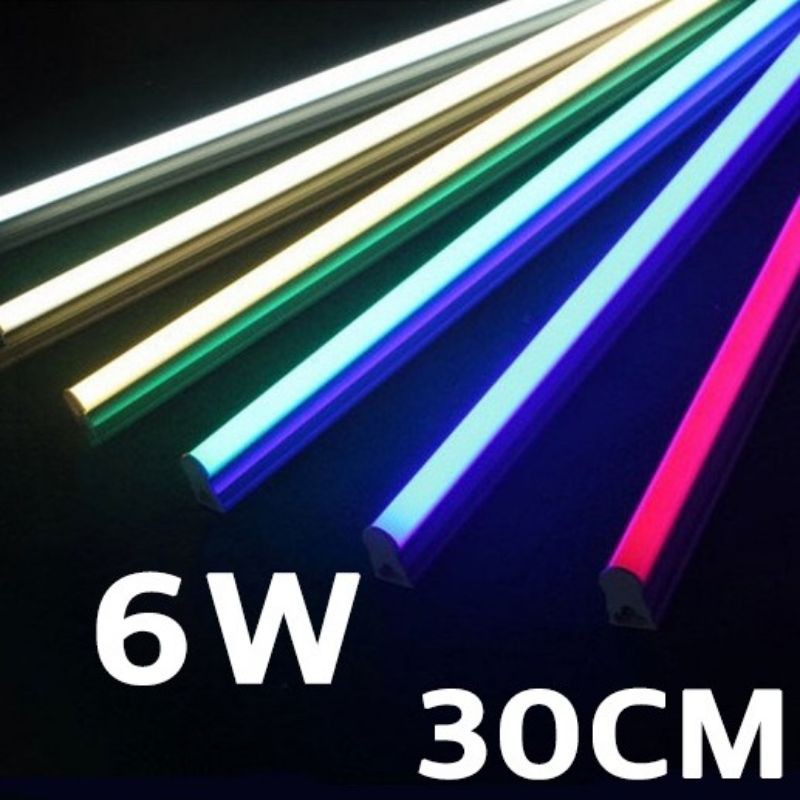 Lampu TL Neon T5 LED 6W 30cm Tube Warna Warni