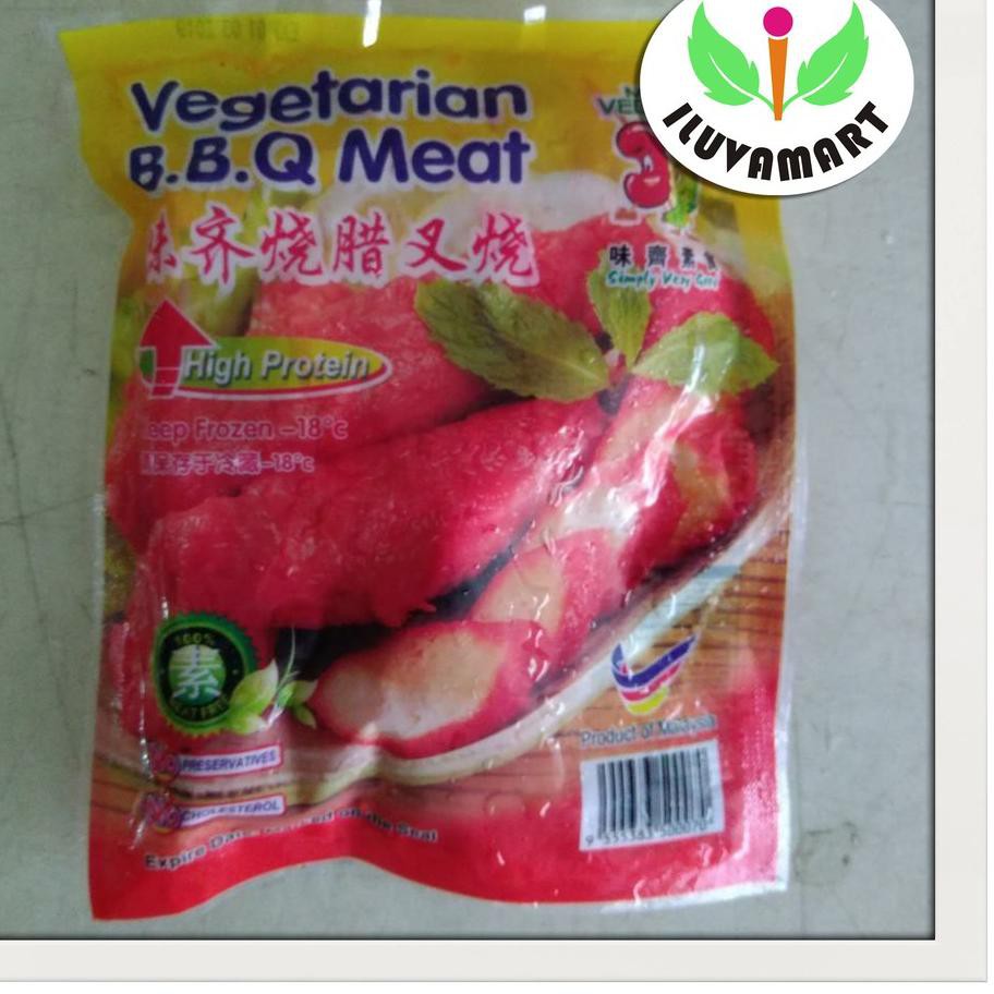 

GT7♤ Mr. Vege BBQ Meat 240 gr / Char Sao Vegetarian / Cha Siu Kedelai Koleksi Terbaru