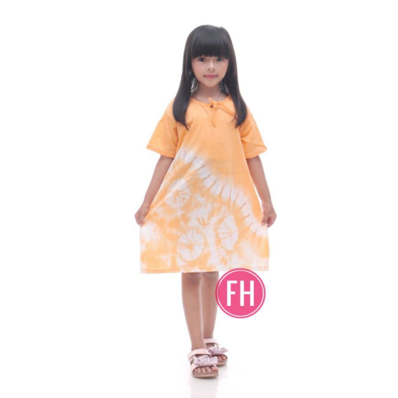Gamis Kaos Jumbo Terbaru Tiedye Abstrak Busui Resleting Depan Lengan Panjang Kekinian Batik Pekalongan Termurah
